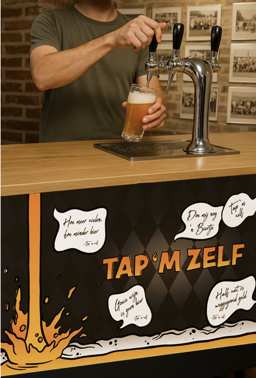 Tap 'm Zelf custom tap concept projectcover