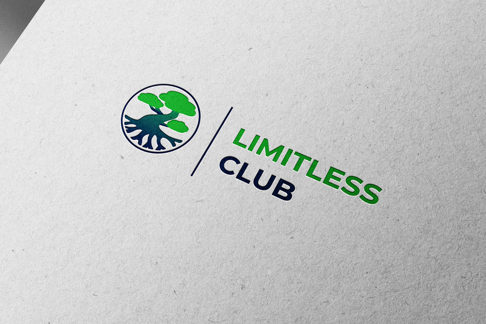 Limitless Club logo mockup